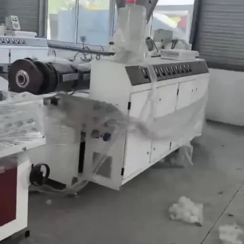 Used for Sale · 2020 Zhangjiagang Huade SJZ65/132-YF240 WPC Profile Extrusion Line