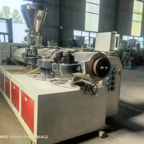 【Used For Sale】Wuxi Hongyu SJZ92/188 Conical Twin-Screw Extruder