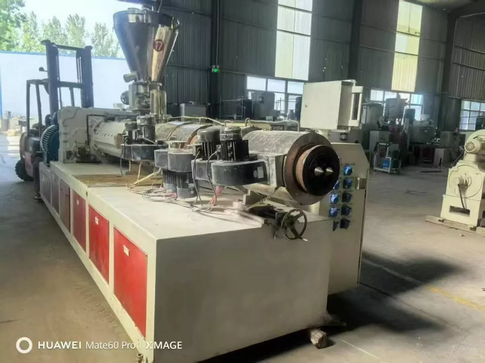 【Used For Sale】Wuxi Hongyu SJZ92/188 Conical Twin-Screw Extruder