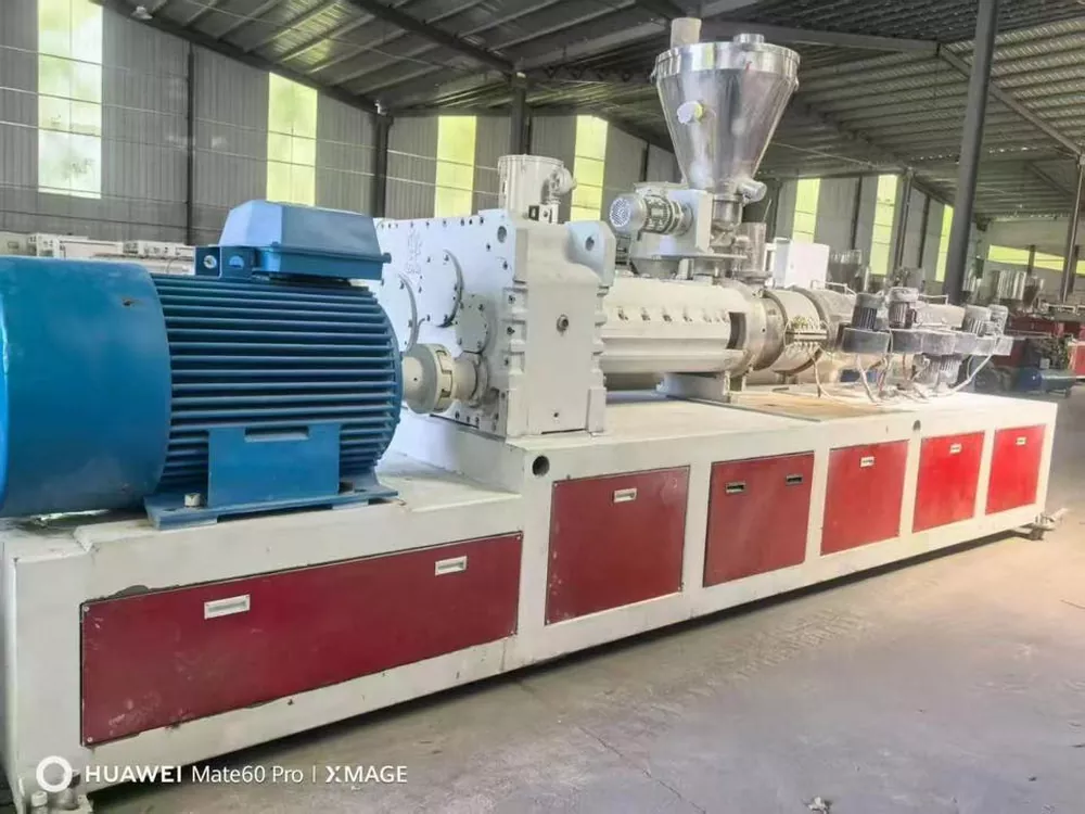 【Used For Sale】Wuxi Hongyu SJZ92/188 Conical Twin-Screw Extruder