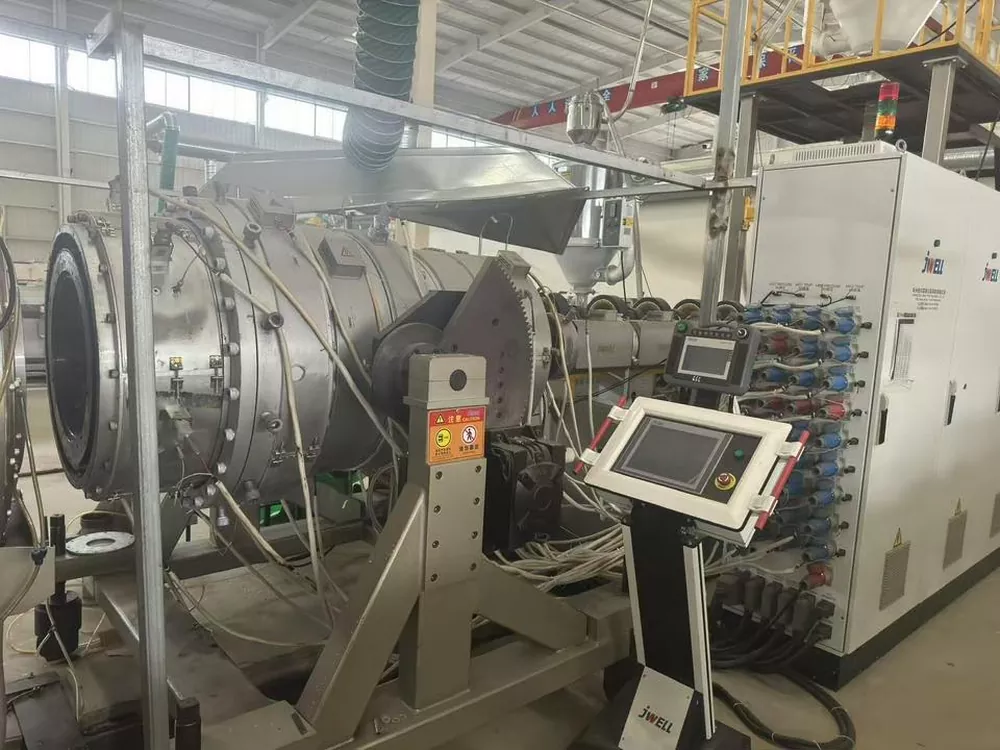 Used for Sale · 2023 JWELL JWPEG-630 Three-Layer Co-extrusion PE Pipe Production Line