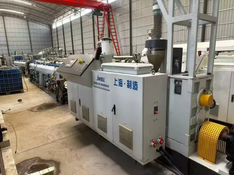 Used JWELL JWGPE-90 Three-Layer HDPE Pipe Extrusion Line
