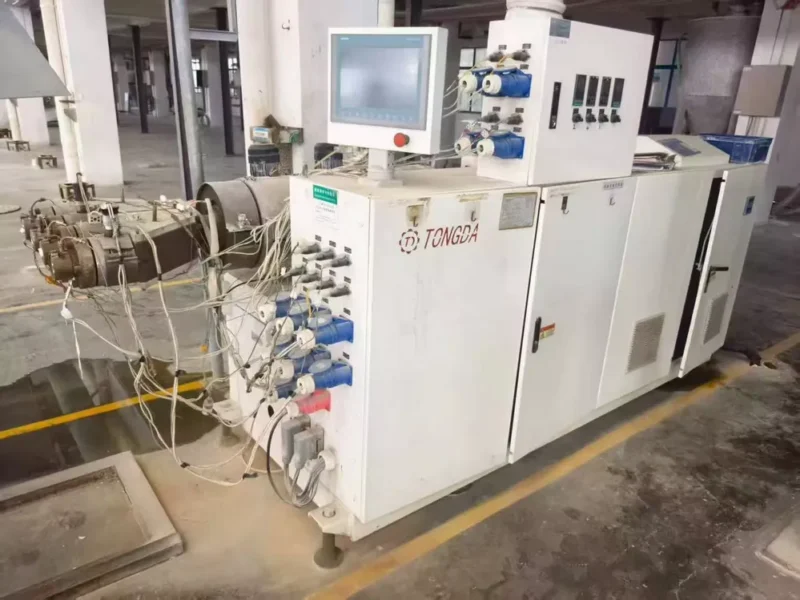 Used TONGDA High-Speed One-Die-Four PVC Electrical Conduit Production Line