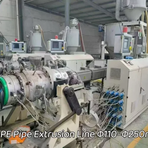 Used for Sale-NEOTEK · HDPE Pipe Extrusion Line Φ110–Φ250mm · Year 2020