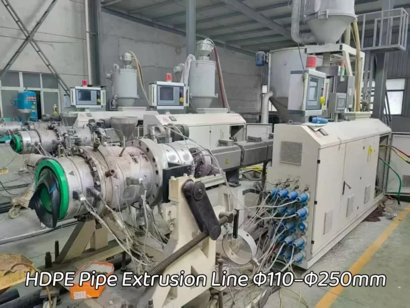 Used for Sale-NEOTEK · HDPE Pipe Extrusion Line Φ110–Φ250mm · Year 2020