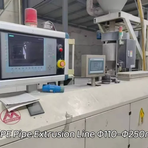 Used for Sale-NEOTEK · HDPE Pipe Extrusion Line Φ110–Φ250mm · Year 2020