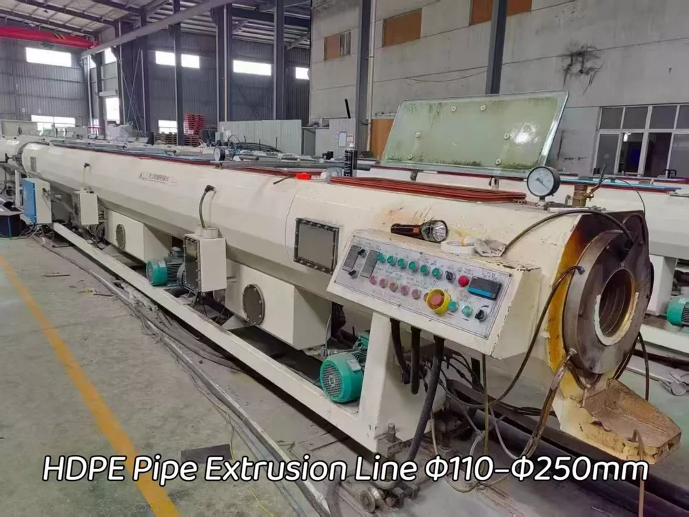 Used for Sale-NEOTEK · HDPE Pipe Extrusion Line Φ110–Φ250mm · Year 2020