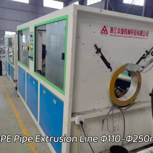 Used for Sale-NEOTEK · HDPE Pipe Extrusion Line Φ110–Φ250mm · Year 2020