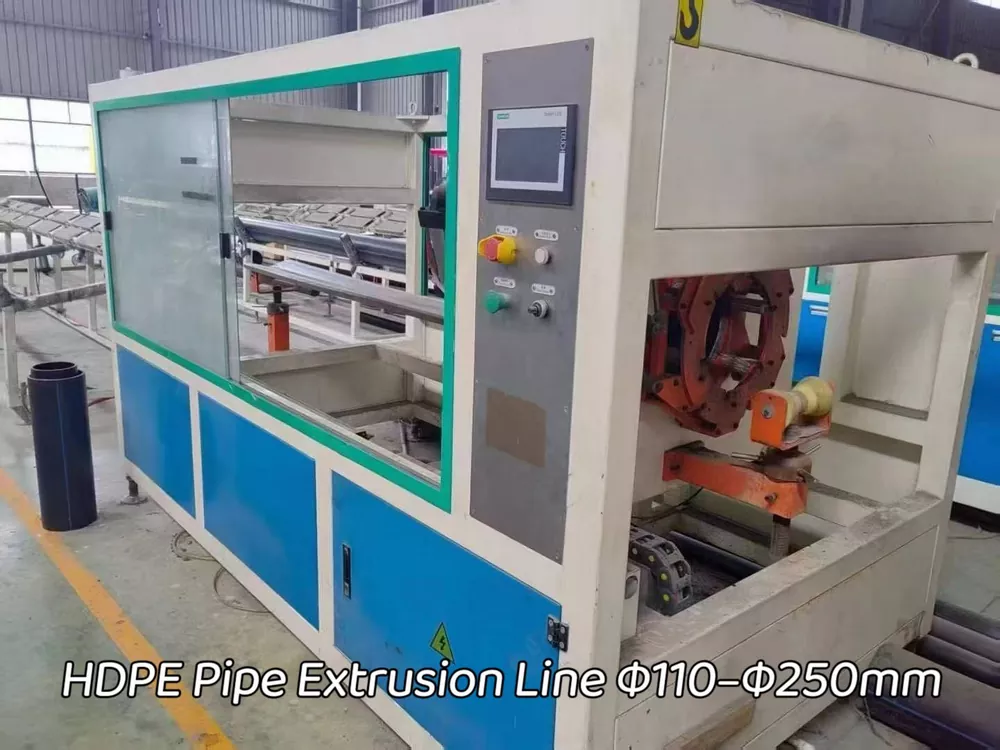 Used for Sale-NEOTEK · HDPE Pipe Extrusion Line Φ110–Φ250mm · Year 2020