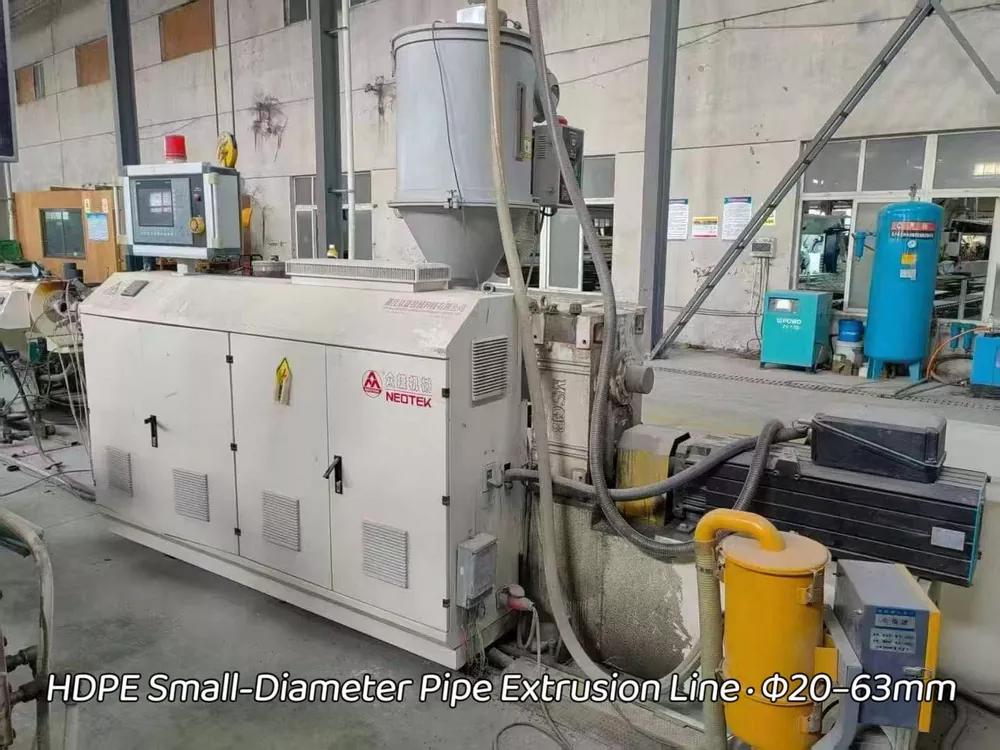 Used for Sale-Zhejiang NEOTEK · HDPE Small-Diameter Pipe Extrusion Line · Φ20–63mm