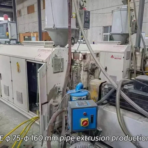 Used for Sale-NEOTEK · HDPE Pipe Extrusion Line Φ75–Φ160mm · Year 2020