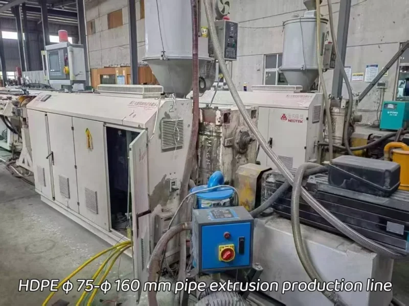 Used for Sale-NEOTEK · HDPE Pipe Extrusion Line Φ75–Φ160mm · Year 2020