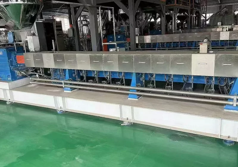Used for Sale-Nanjing GORRY GTS75H High Torque Twin-Screw Pelletizing Line · Trial Condition · Year 2020