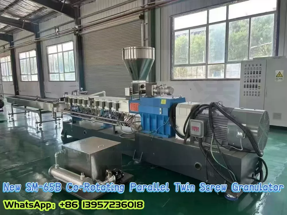 Nearly New SM-65B Co-Rotating Parallel Twin Screw Granulator · Manufactured December 2024
