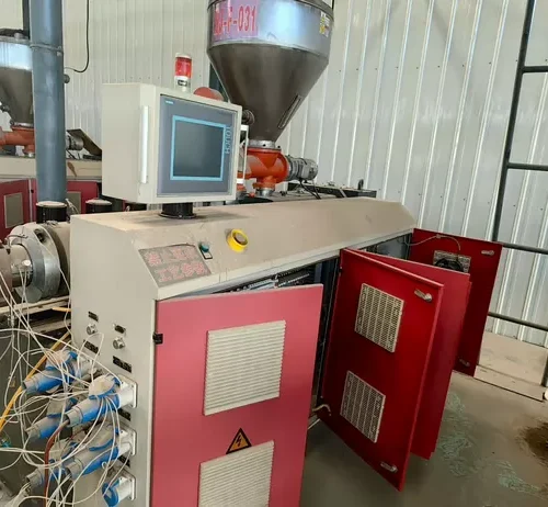 Used for Sale-Zhangjiagang Lianguan SJZ65/132-YF240 PVC Profile Production Line