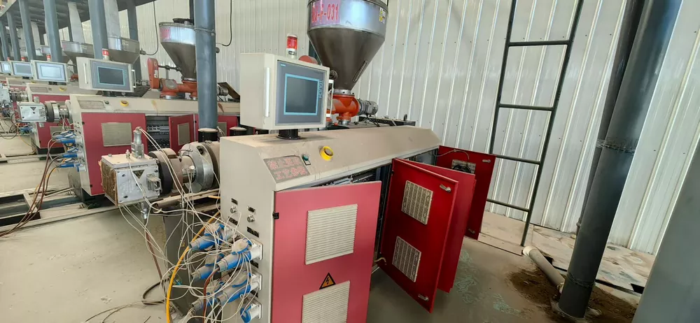 Used for Sale-Zhangjiagang Lianguan SJZ65/132-YF240 PVC Profile Production Line