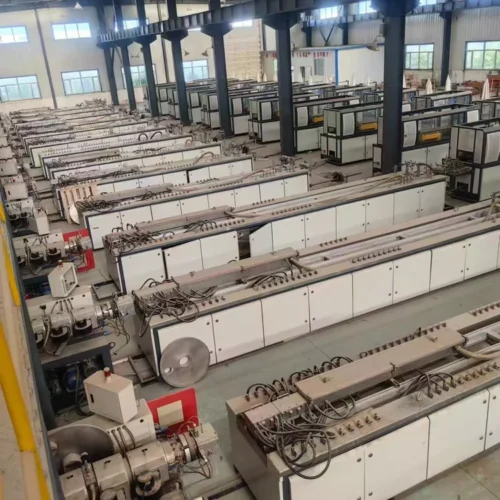 Used for Sale-Zhangjiagang Lianguan SJZ65/132-YF240 PVC Profile Production Line