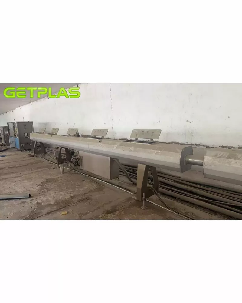 2023 JWELL6 Used 2023 JWELL JWGPE110 HDPE 3-Layer Co-Extrusion High-Speed Pipe Line