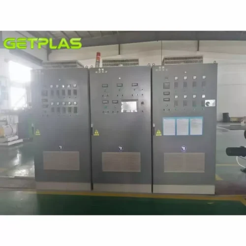 Used 2018 GOLDSTONE-ORIENT GSN DN300-DN800 HDPE Continuous Spiral Type C Corrugated Profile Pipe Production Line