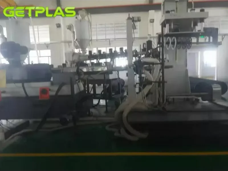 GOLDSTONE2 Used 2018 GOLDSTONE-ORIENT GSN DN300-DN800 HDPE Continuous Spiral Type C Corrugated Profile Pipe Production Line