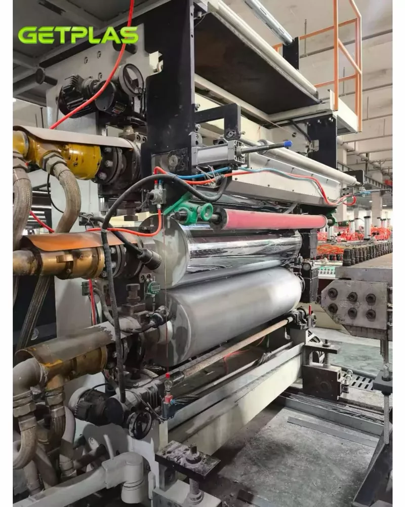 JWELL Vertical 3-Roll3 Used 2024 JWELL Vertical 3-Roll PVC Marble Sheet Production Line