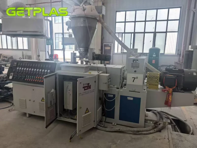 Jinhu PVC65 1 Used Jinhu PVC65 110mm Corrugated Pipe Production Line For Sale