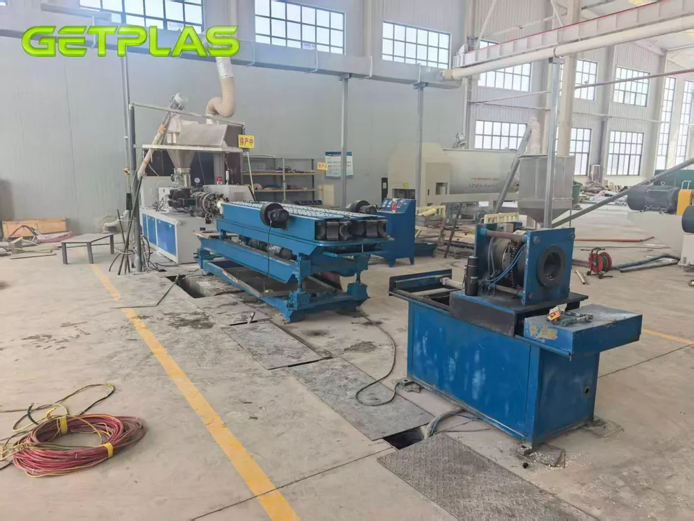 Jinhu PVC65 10 Used Jinhu PVC65 110mm Corrugated Pipe Production Line For Sale