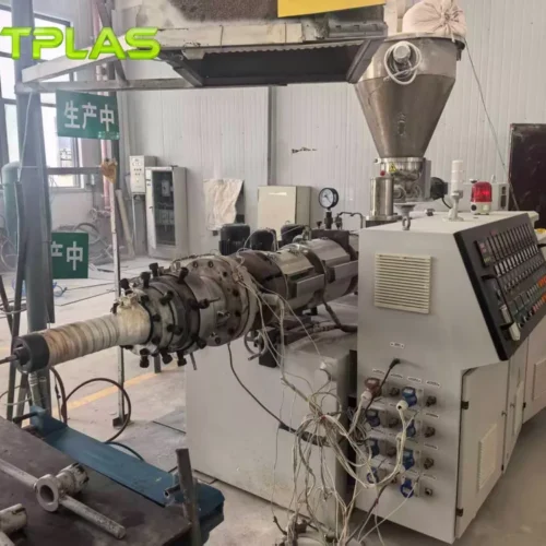 Jinhu PVC65 8 Used Jinhu PVC65 110mm Corrugated Pipe Production Line For Sale