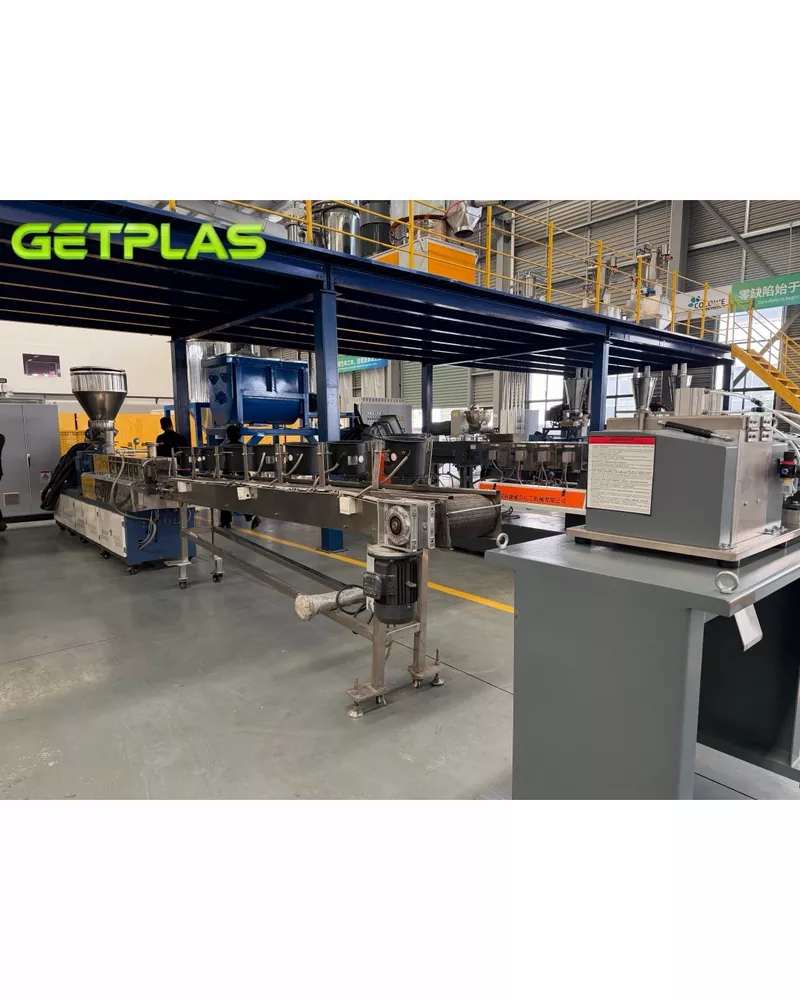 Parallel twin-screw pelletizer