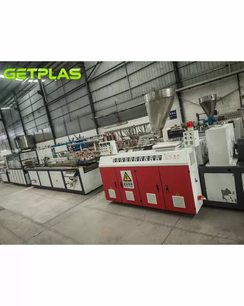 Used Wuxi Senjie 65 SPC Wall Panel Line 300mm Width
