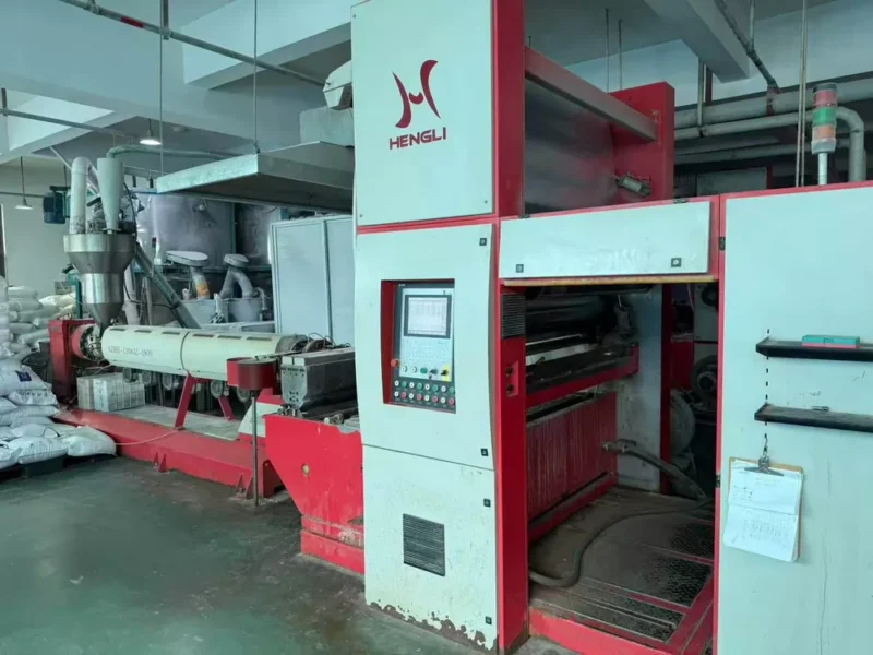 Used 2018 HENGLI 1800mm PP Flat Yarn Extrusion Line