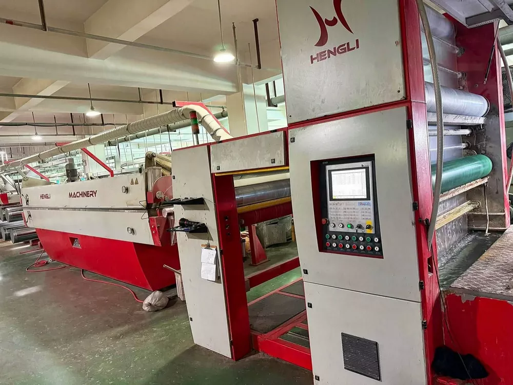 Used 2018 HENGLI 1800mm PP Flat Yarn Extrusion Line