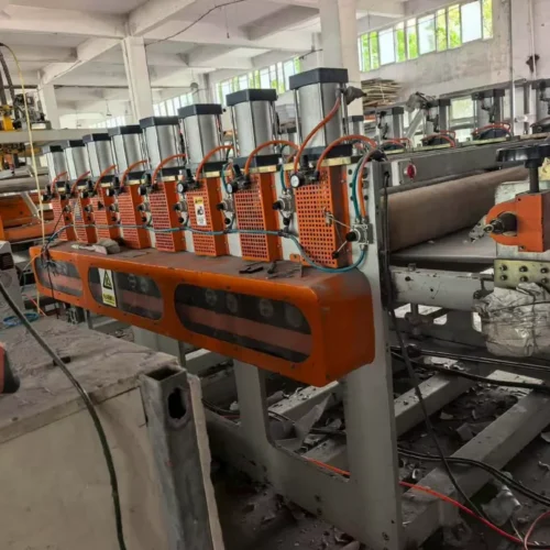 Used 2022 JWELL WPC‑PVC Carbon Crystal Board Co‑extrusion Line