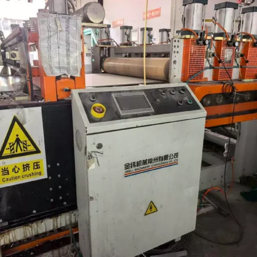 Used 2022 JWELL WPC‑PVC Carbon Crystal Board Co‑extrusion Line