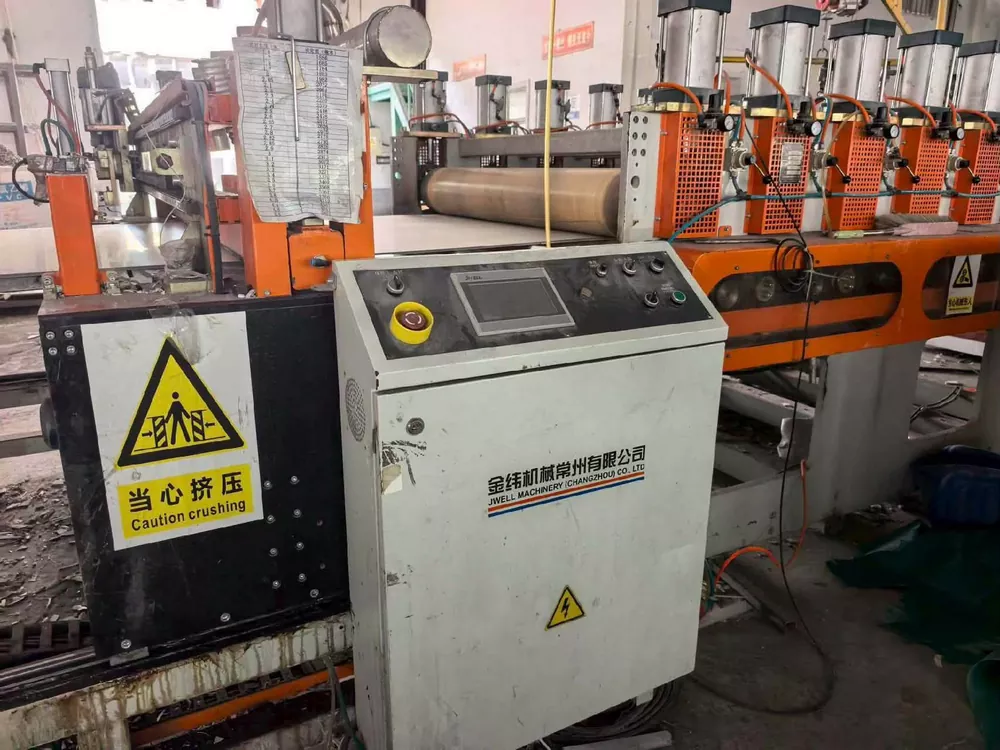 Used 2022 JWELL WPC‑PVC Carbon Crystal Board Co‑extrusion Line
