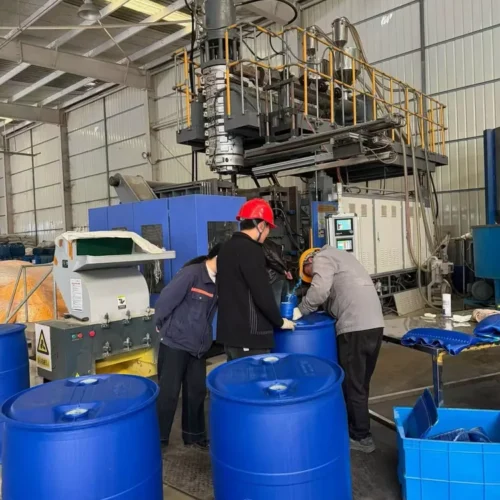 Used Tongda TDB-250F/P Automatic Blow Molding Machine, In Production, Excellent Condition